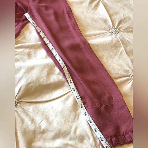 Free People dirty rose color blouse with front detailing. Size S. Like new - Picture 8 of 16